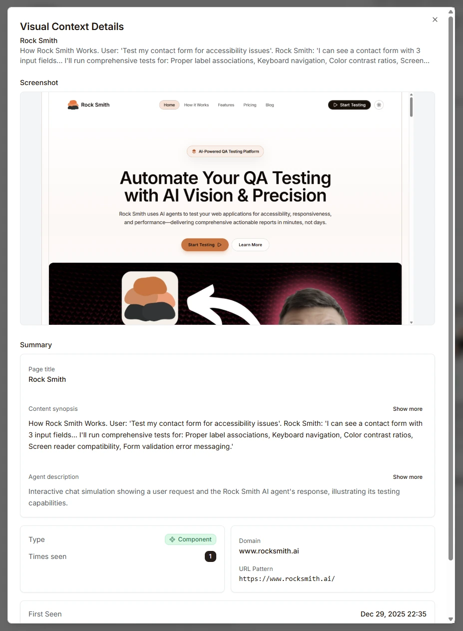 Visual Context Details